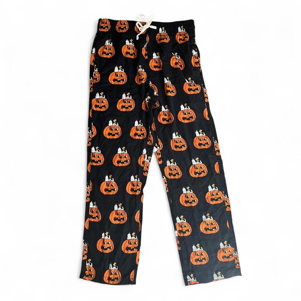 American Eagle Peanuts Snoopy Halloween Pumpkin Pajama Pants XS NWT